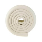 Corners protection strip, length 2 m, tables, baby's room, white color, 2.0 cm